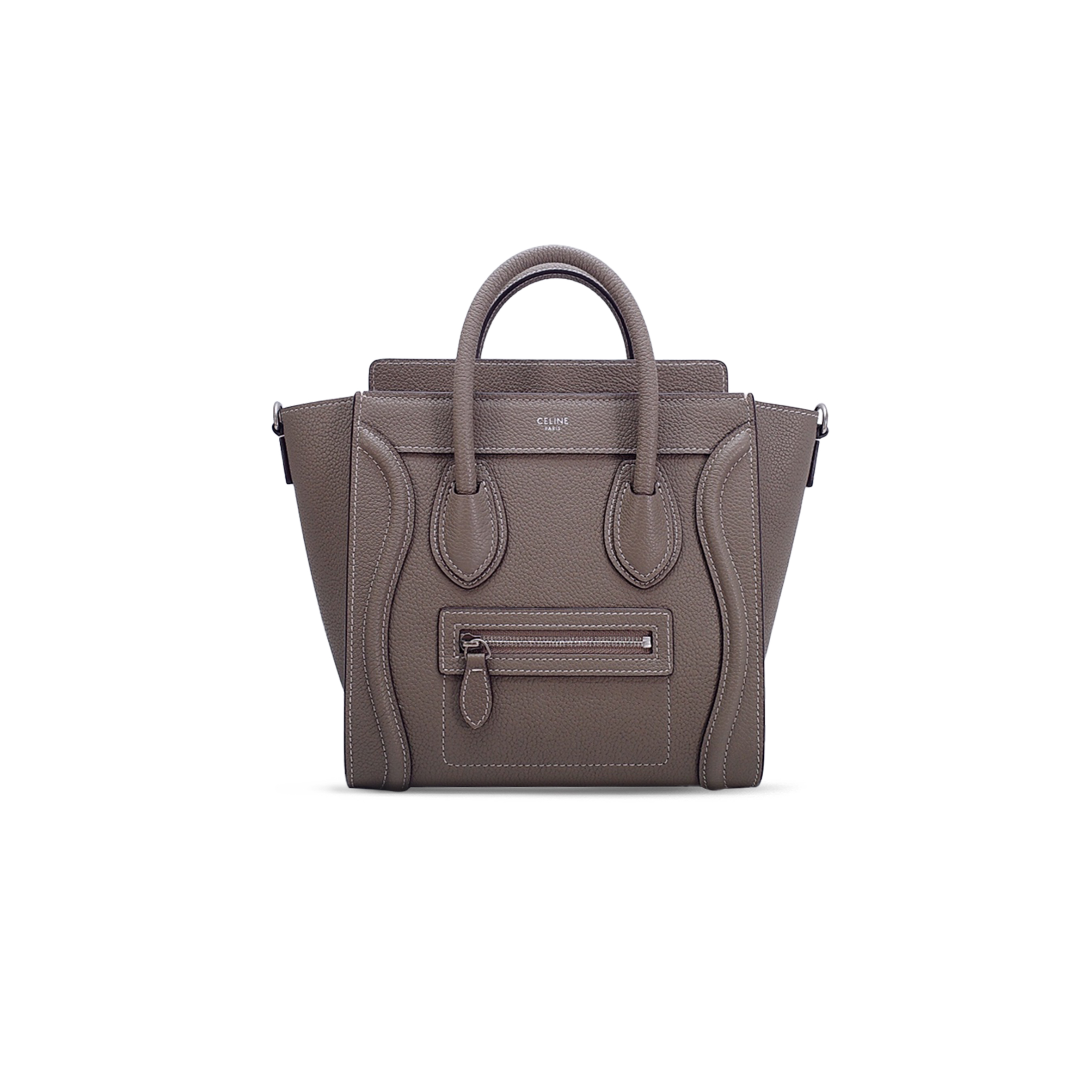 Ce**e tote in luggage nano pebbled calfskin 168243dru.38sv (20*20*10cm)